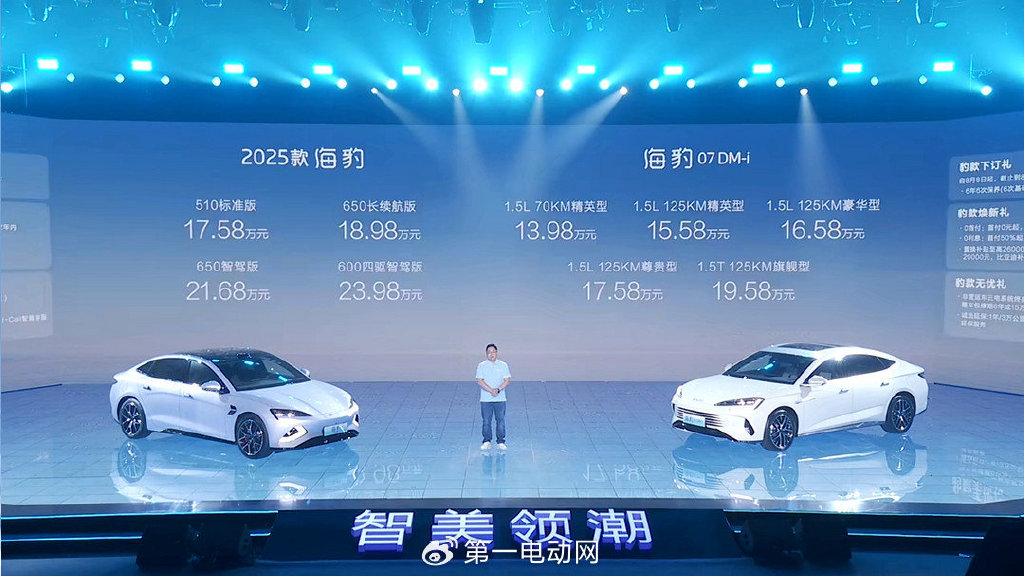 2025 款海豹（EV）与海豹 07 DM-i 同步上市，销量能否逆袭？