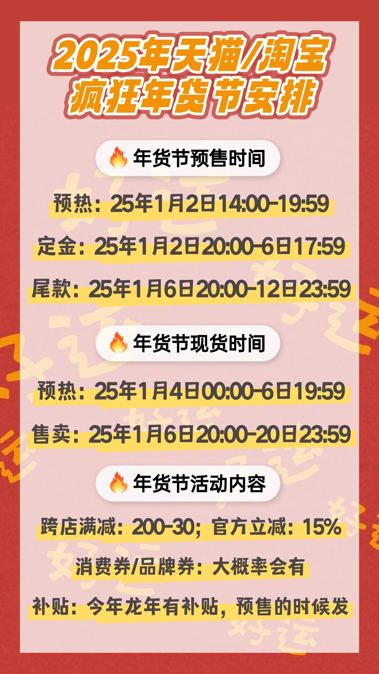 2024年货节将至！淘宝天猫京东优惠攻略及好物清单来啦