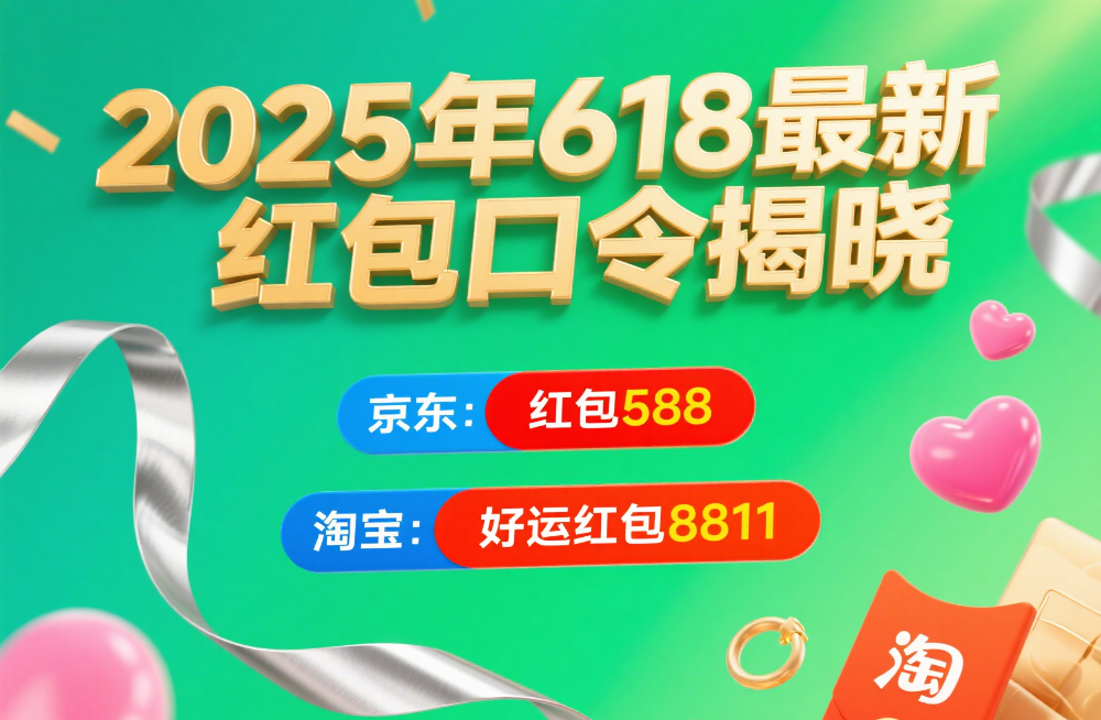 2025年京东与淘宝618激战正酣，红包口令及优惠玩法大揭秘