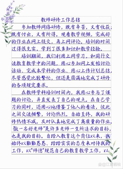 小学教师研修总结与反思：回顾20xx年，提升业务水平