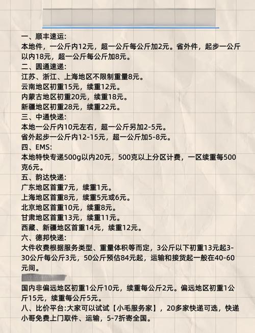 快递公司收费标准大揭秘!按重量、体积计费方式全知道 快递公司收费标准大揭秘!按重量、体积计费方式全知道
