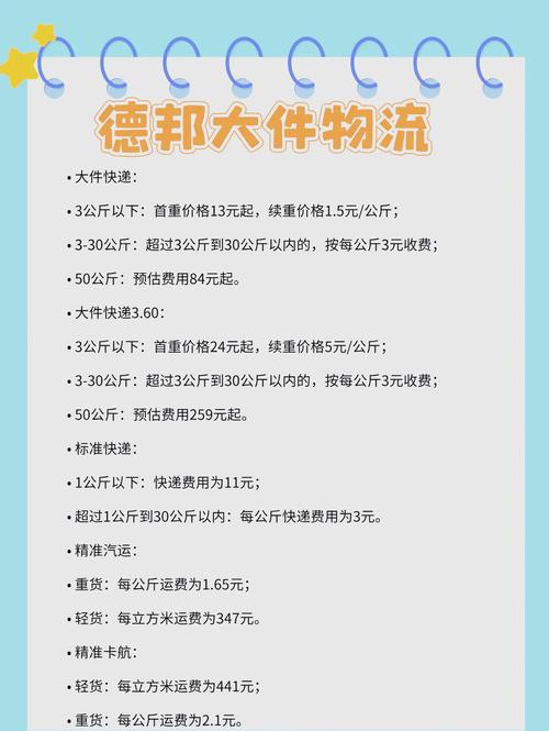 快递公司收费标准概览:按重量与体积重量计费方式解析 快递公司收费标准概览:按重量与体积重量计费方式解析