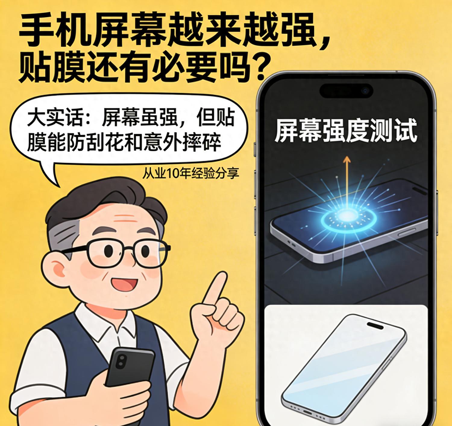 苹果手机要不要贴膜？十年维修师傅说实话