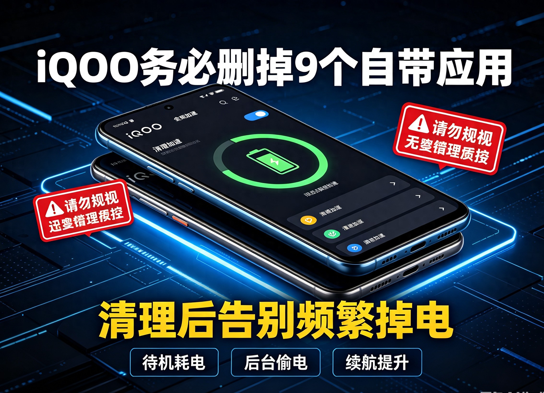 iQOO手机待机掉电快？别急着换电池，后台自启应用才是元凶
