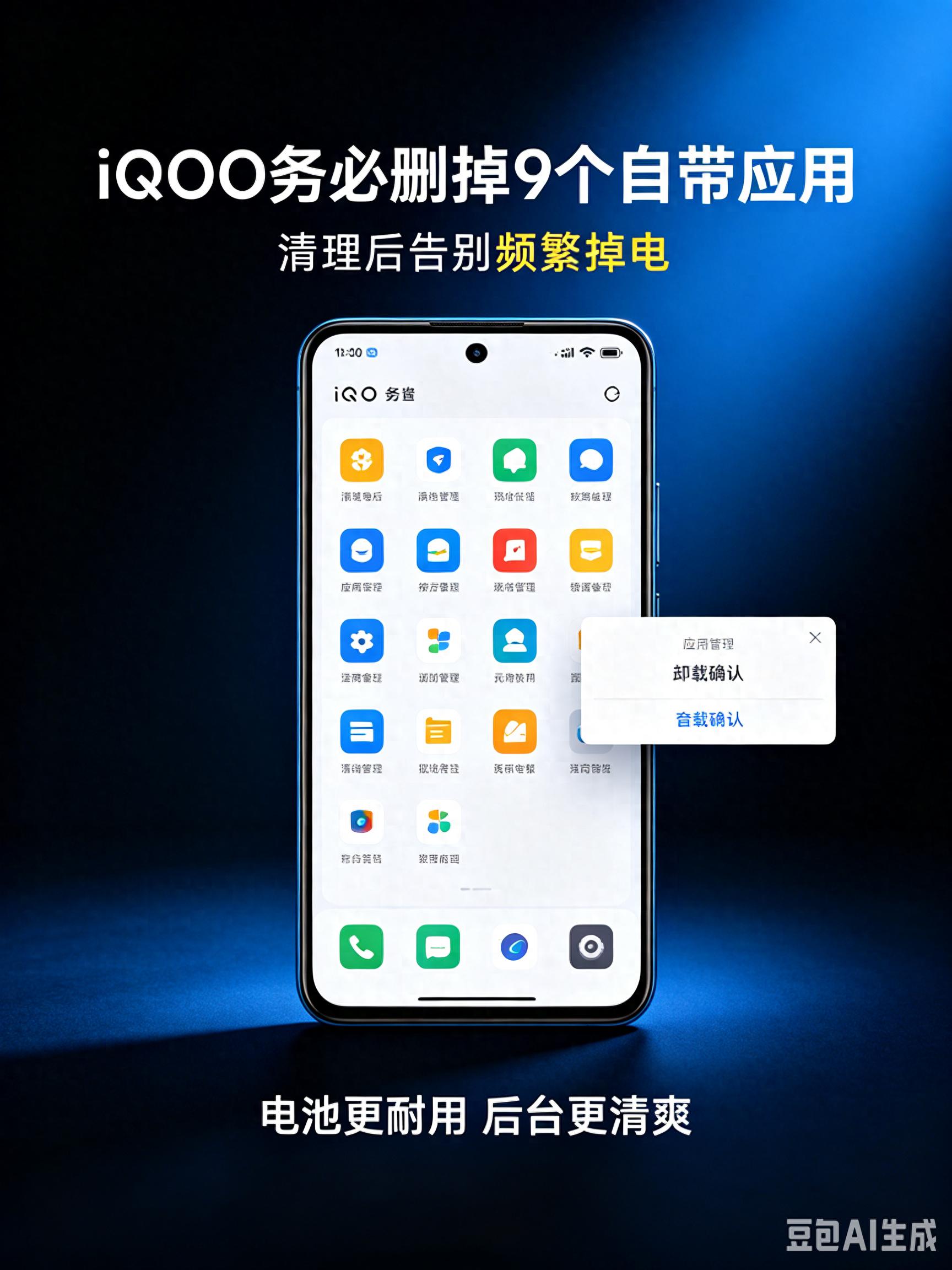 iQOO手机杀后台？删掉这9款预装软件，省电又流畅