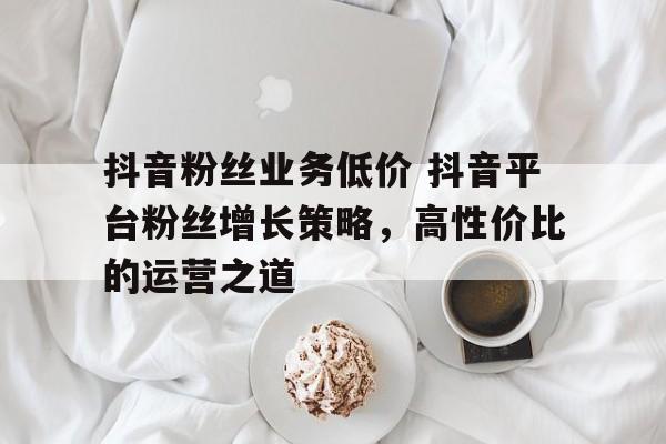抖音粉丝业务低价 抖音平台粉丝增长策略，高性价比的运营之道