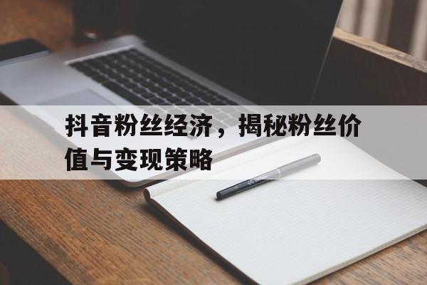 抖音粉丝经济，揭秘粉丝价值与变现策略