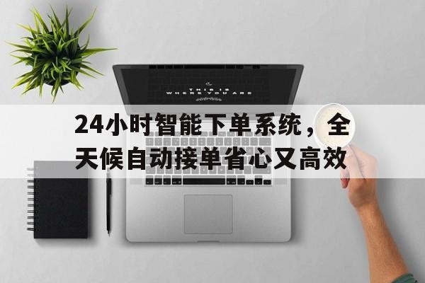 24小时智能下单系统，全天候自动接单省心又高效