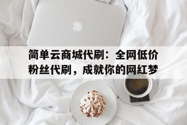 简单云商城代刷：全网低价粉丝代刷，成就你的网红梦