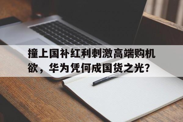 撞上国补红利刺激高端购机欲，华为凭何成国货之光？
